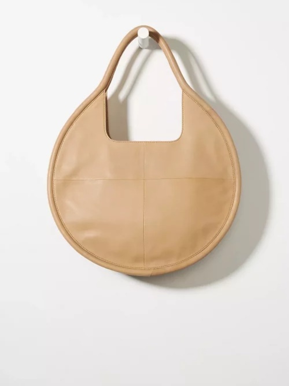 Anthropologie Julien Tan Leather Shoulder Bag